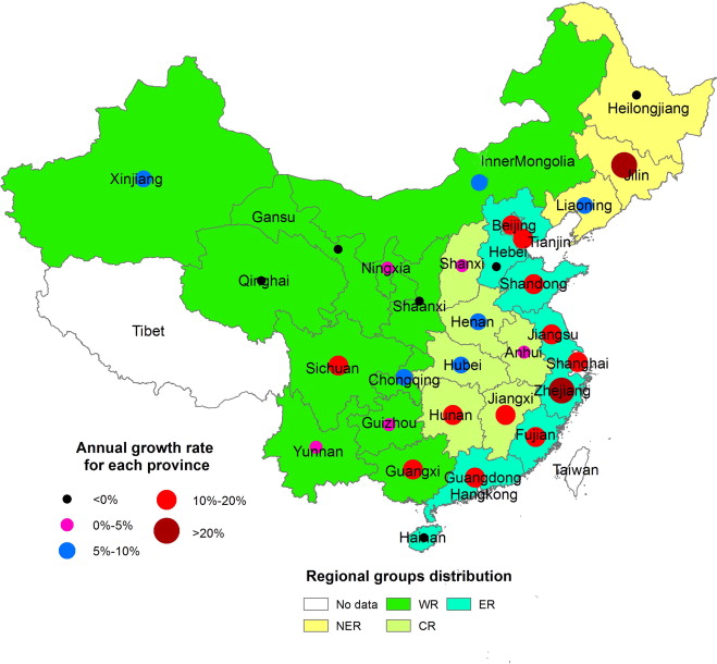 中国消费端二氧化碳排放的时空变化：正文图 1