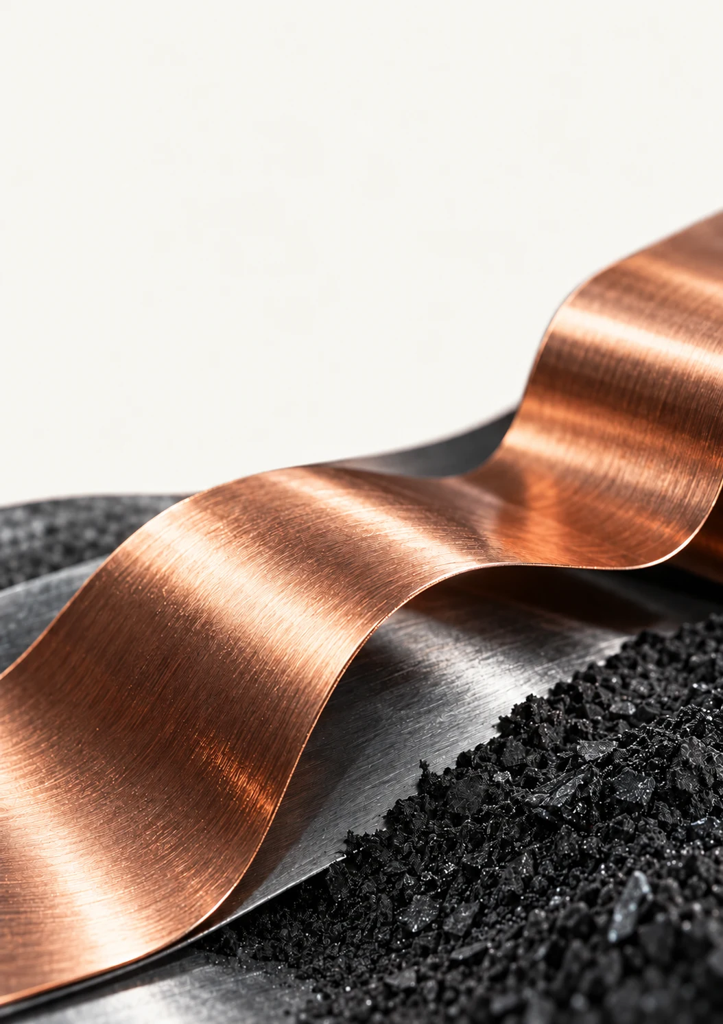 Copper foil, graphite and metals